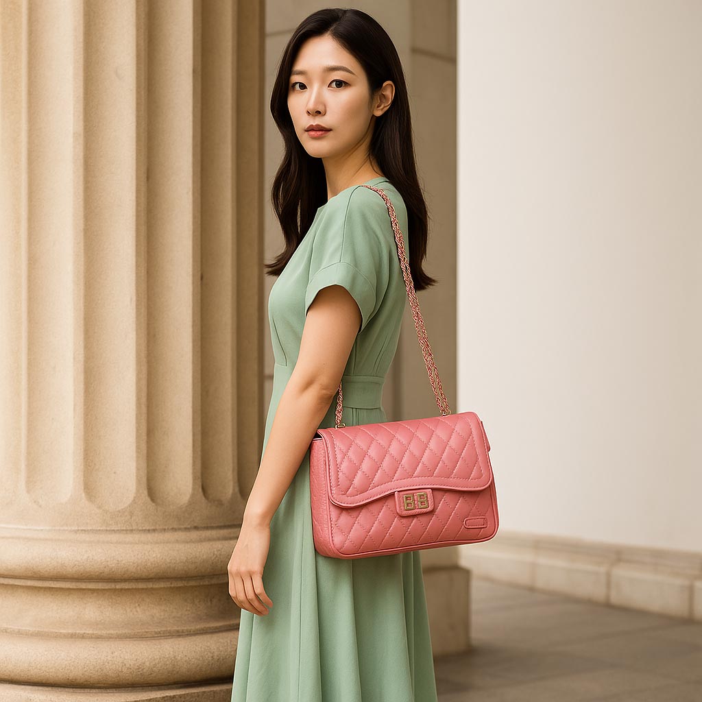 tas kulit selempang asli leather wanita